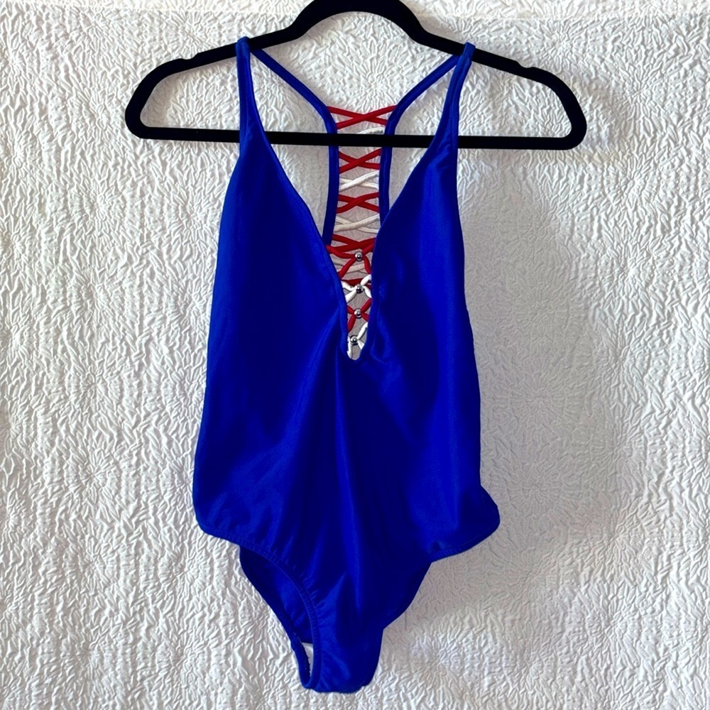 VENUS Racerback Strappy Cut Out One Piece Swimsuit